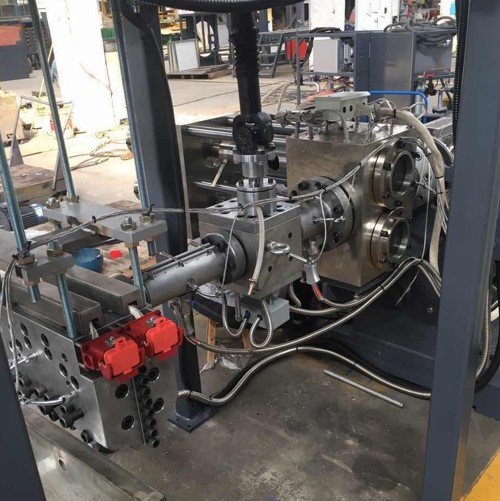 HJACDF海角论坛网页海角社区入口+双柱换网器 PET打包带生产线2